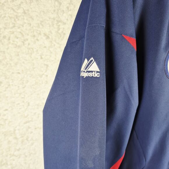 Vintage Minnesota Twins Men's Majestic Dug Out Jacket Size Large Blue MLB - Picture 3 of 13